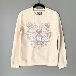 Tiger Off White Embroidered Sweater